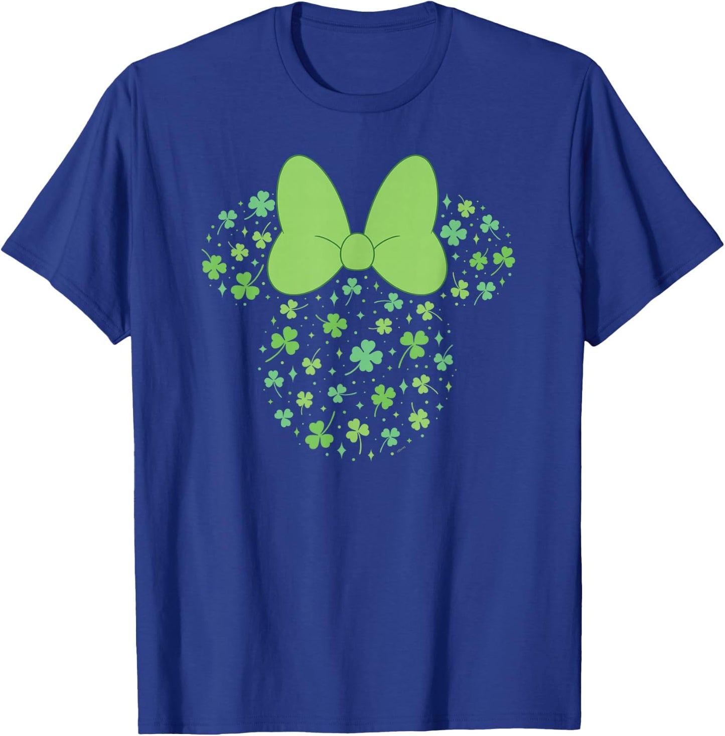 Disney Minnie Mouse Icon Shamrock Clovers St Patrick's Day T-Shirt - T-Shirt | Royal