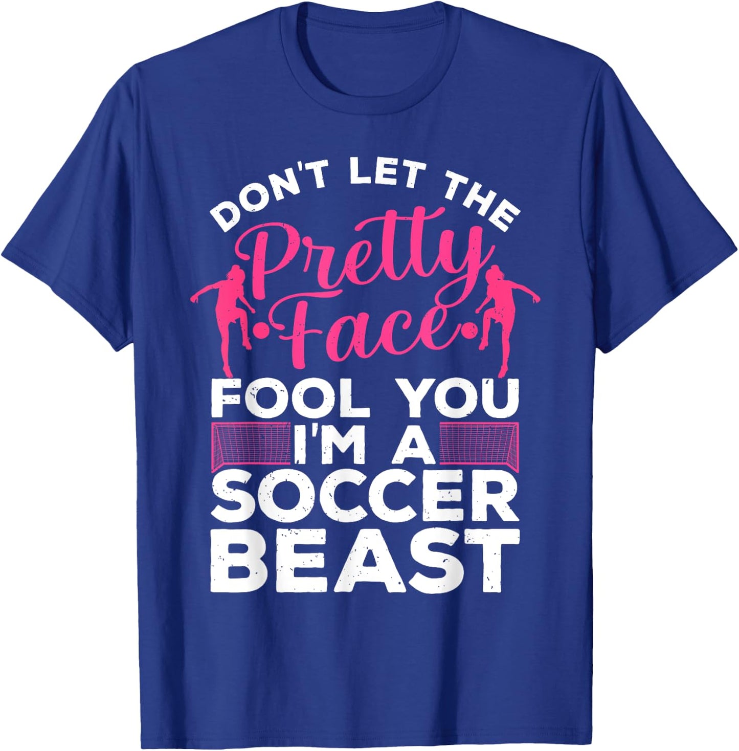 Funny Soccer Art Girls Soccer Player Sport Lover T-Shirt - T-Shirt | Royal