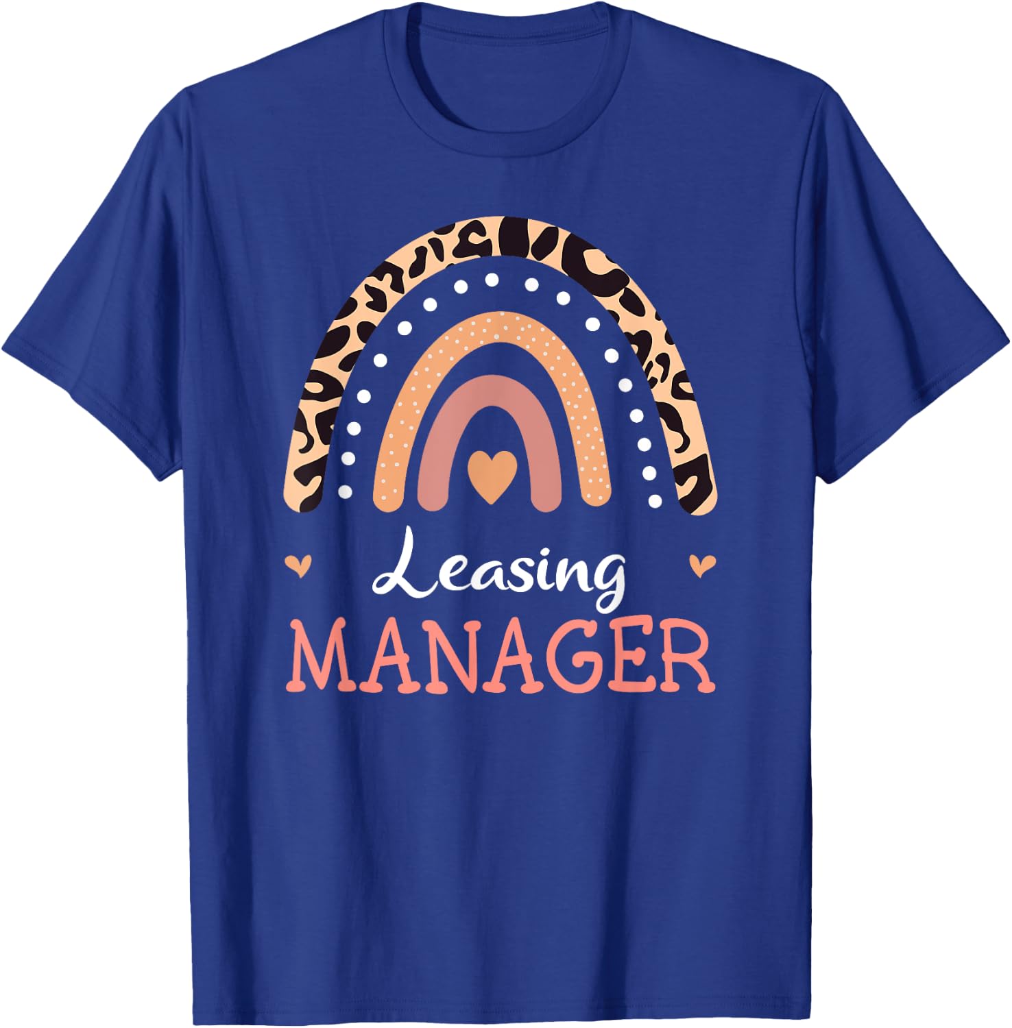 Leasing Manager Leopard Rainbow Appreciation T-Shirt - T-Shirt | Royal