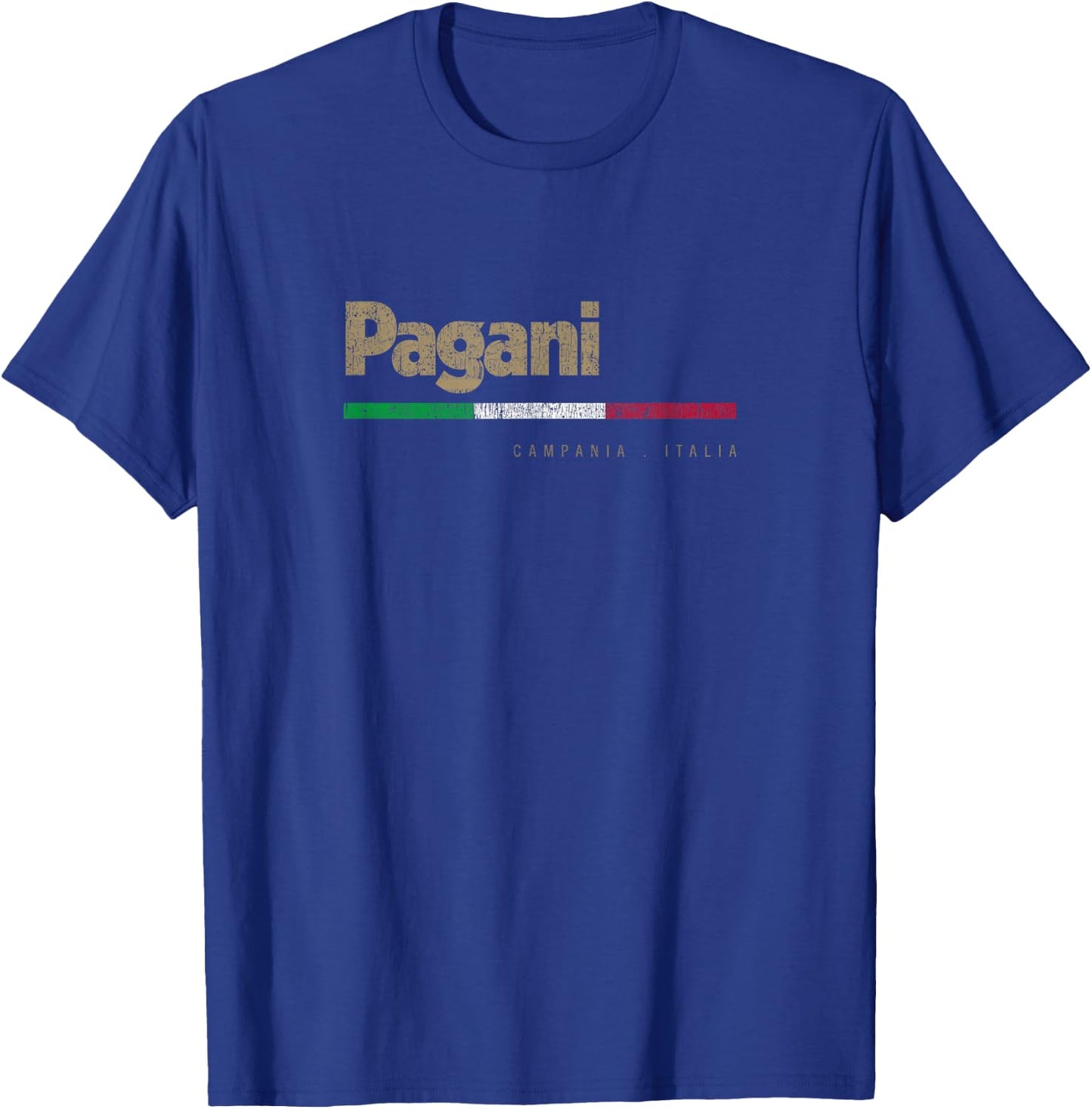 Pagani Italian City Retro Italy Flag T-Shirt - T-Shirt | Royal