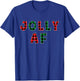 Jolly AF Christmas Buffalo Green Plaid T-Shirt - T-Shirt | Royal
