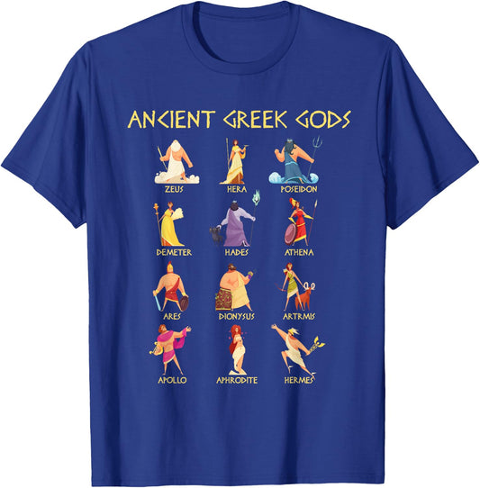 Greek Mythology Gods - Ancient Greek Gods T-Shirt - T-Shirt | Royal