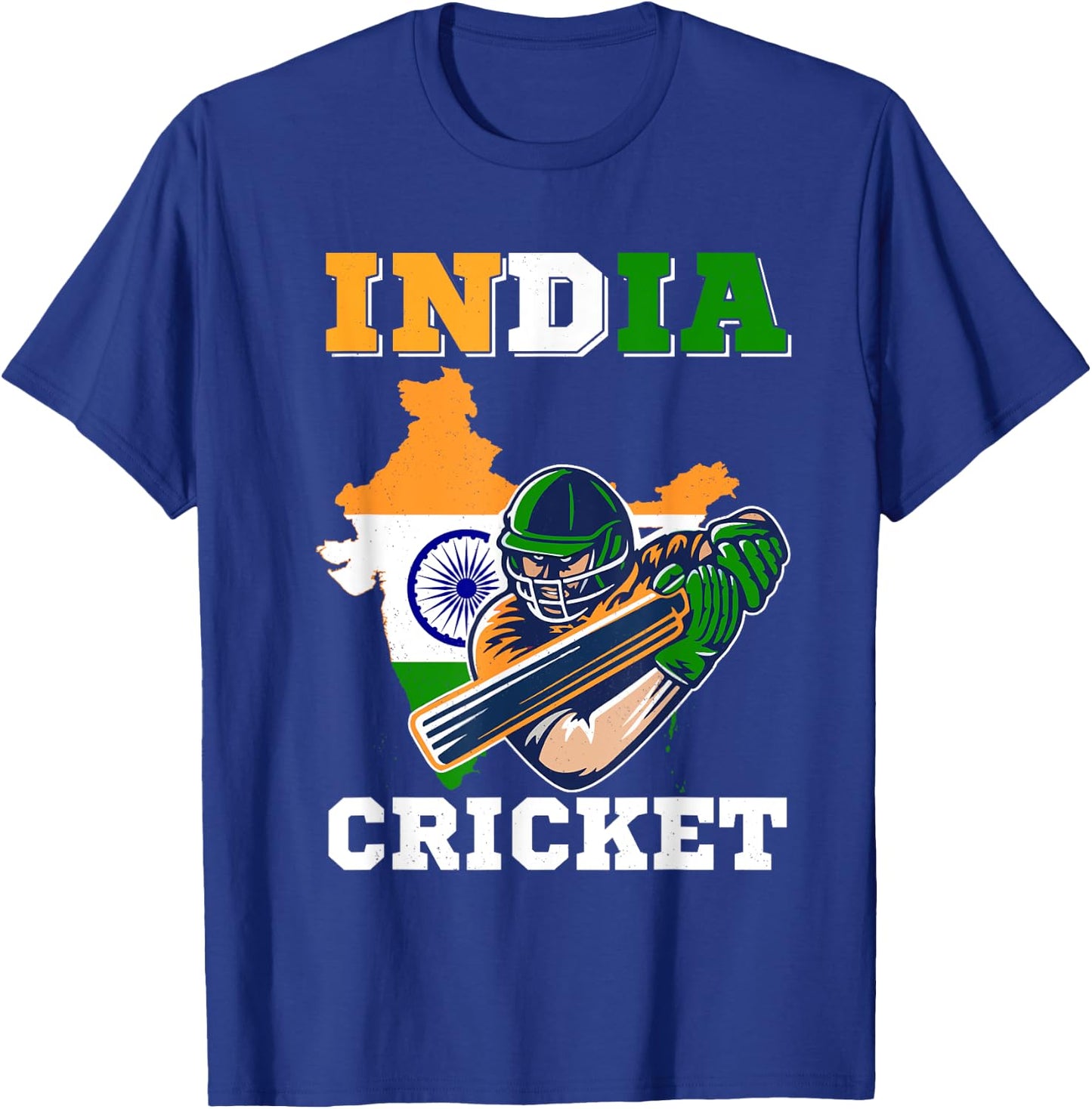 India Cricket Player Flag Jersey Indian Sports T-Shirt - T-Shirt | Royal