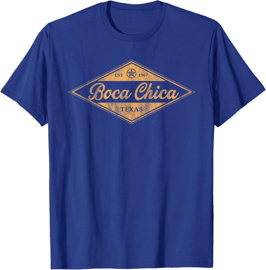 Retro Boca Chica Texas Vintage Kids Souvenir T-Shirt - T-Shirt | Royal