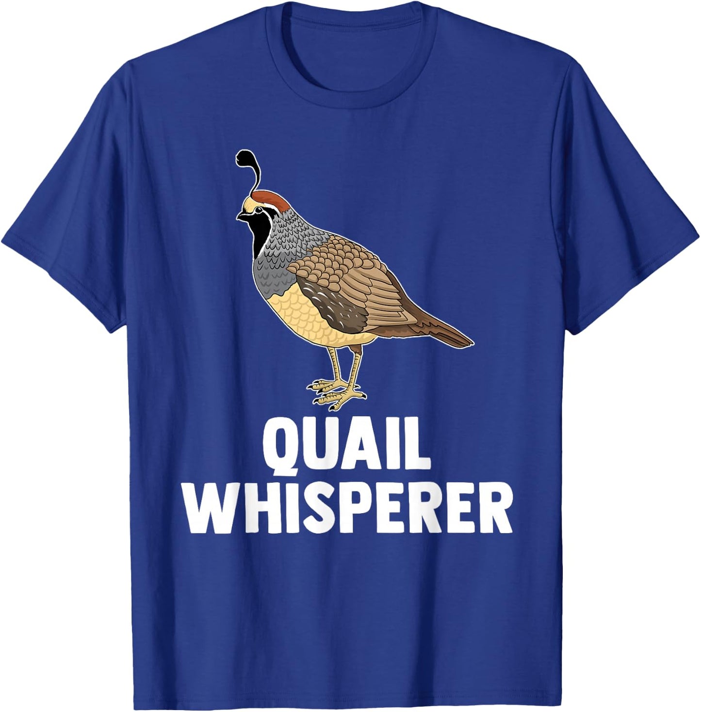 Cute Quail Design Women Kids Quail Bird Whisperer T-Shirt - T-Shirt | Royal