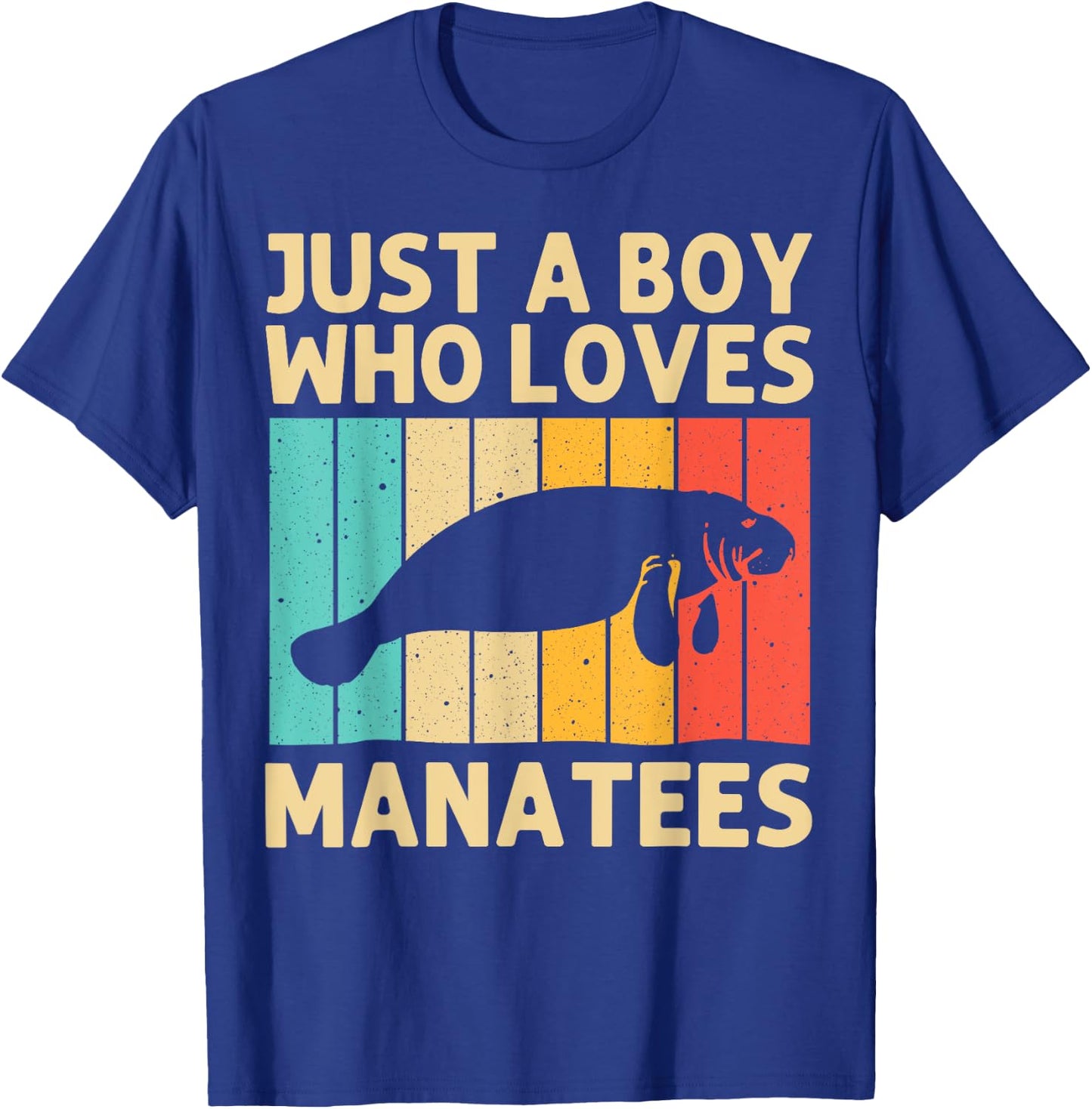 Cool Manatee For Boys Kids Sea Cow Save The Manatees Ocean T-Shirt - T-Shirt | Royal
