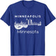 Minneapolis Souvenir Men Minnesota Music Electric Guita T-Shirt - T-Shirt | Royal