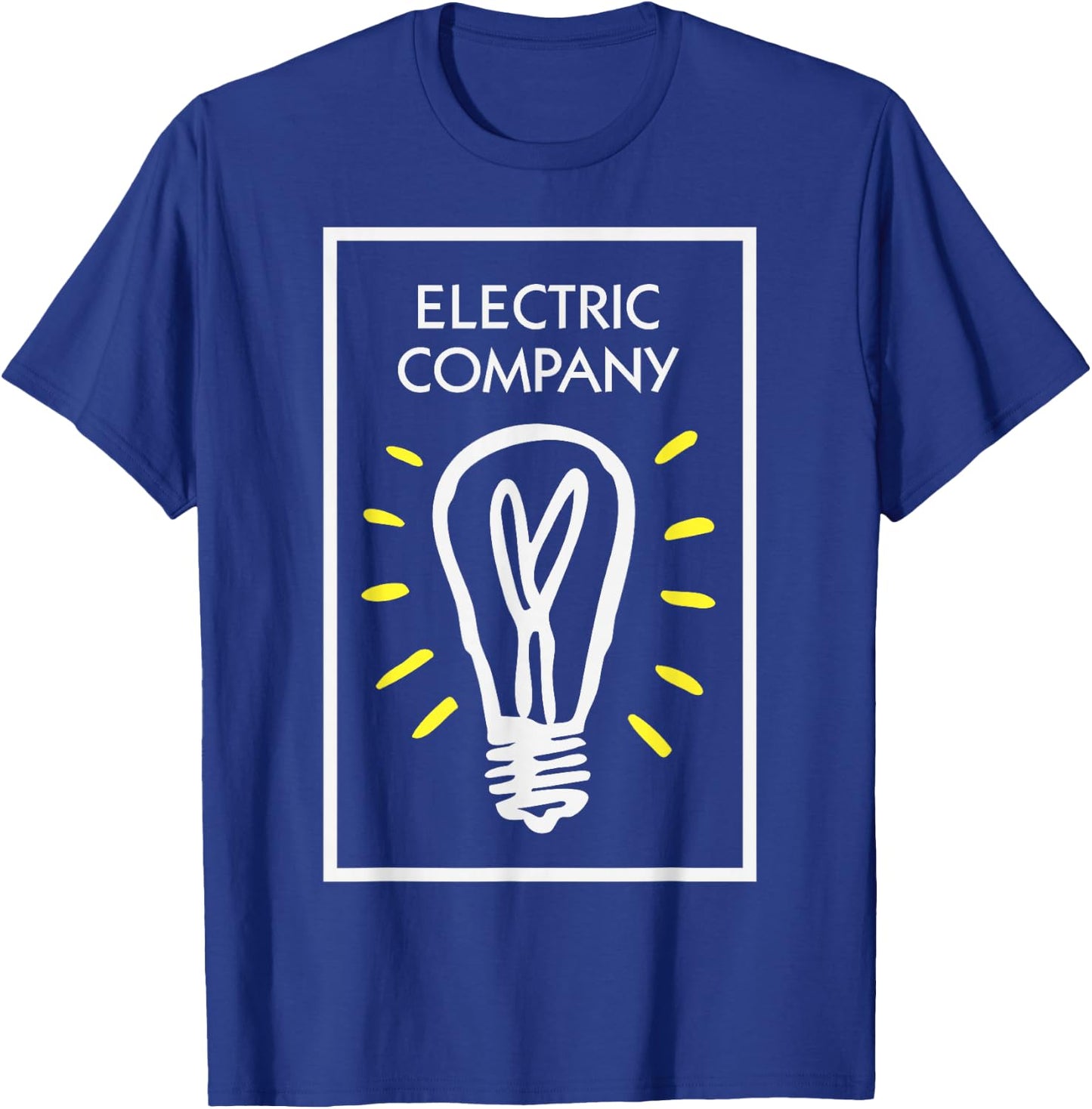 Monopoly Electric Company Icon Boxed Up Logo T-Shirt - T-Shirt | Royal