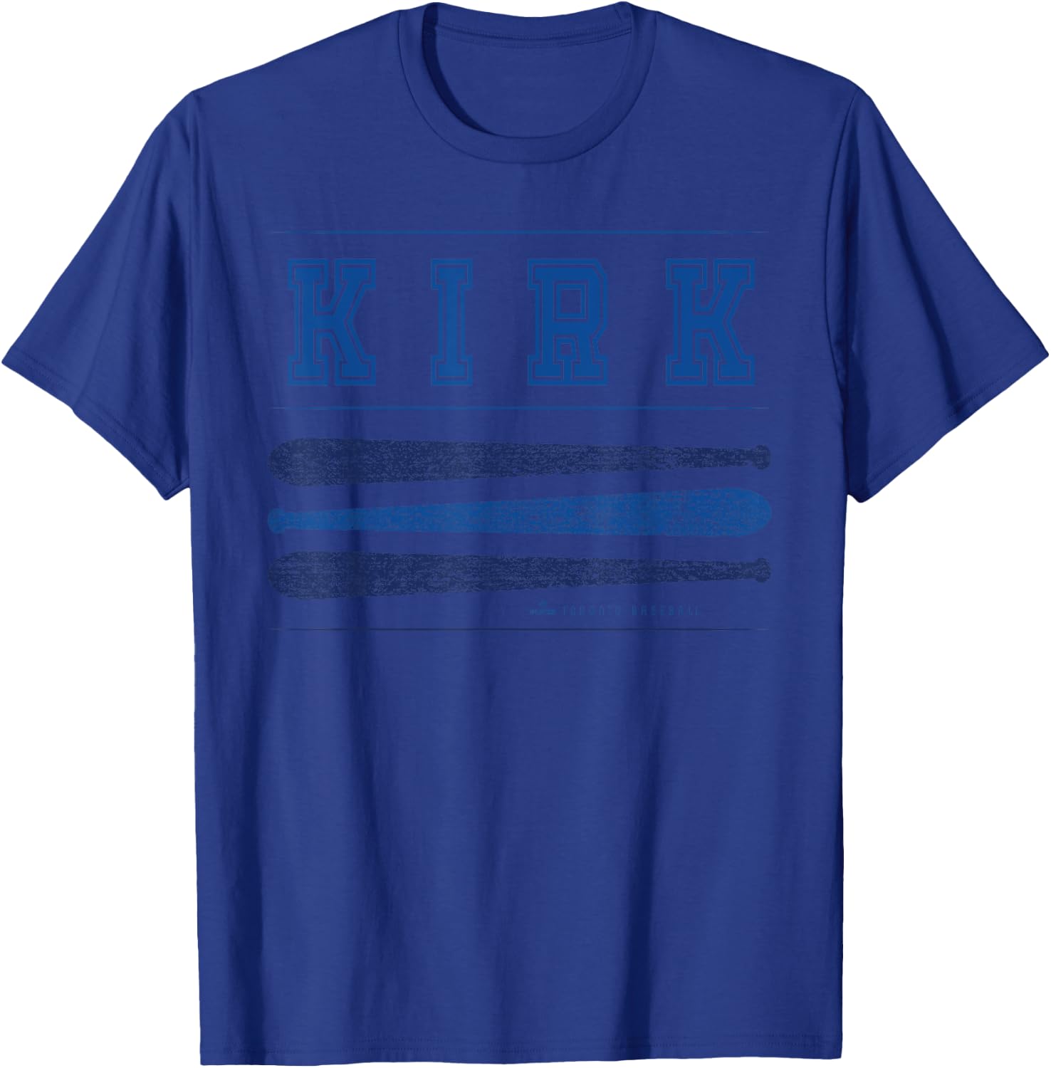 Vintage Baseball Bat Gameday Alejandro Kirk Toronto MLBPA T-Shirt - T-Shirt | Royal