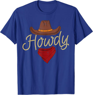 Howdy Cowboy T-Shirt - T-Shirt | Royal