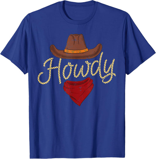 Howdy Cowboy T-Shirt - T-Shirt | Royal