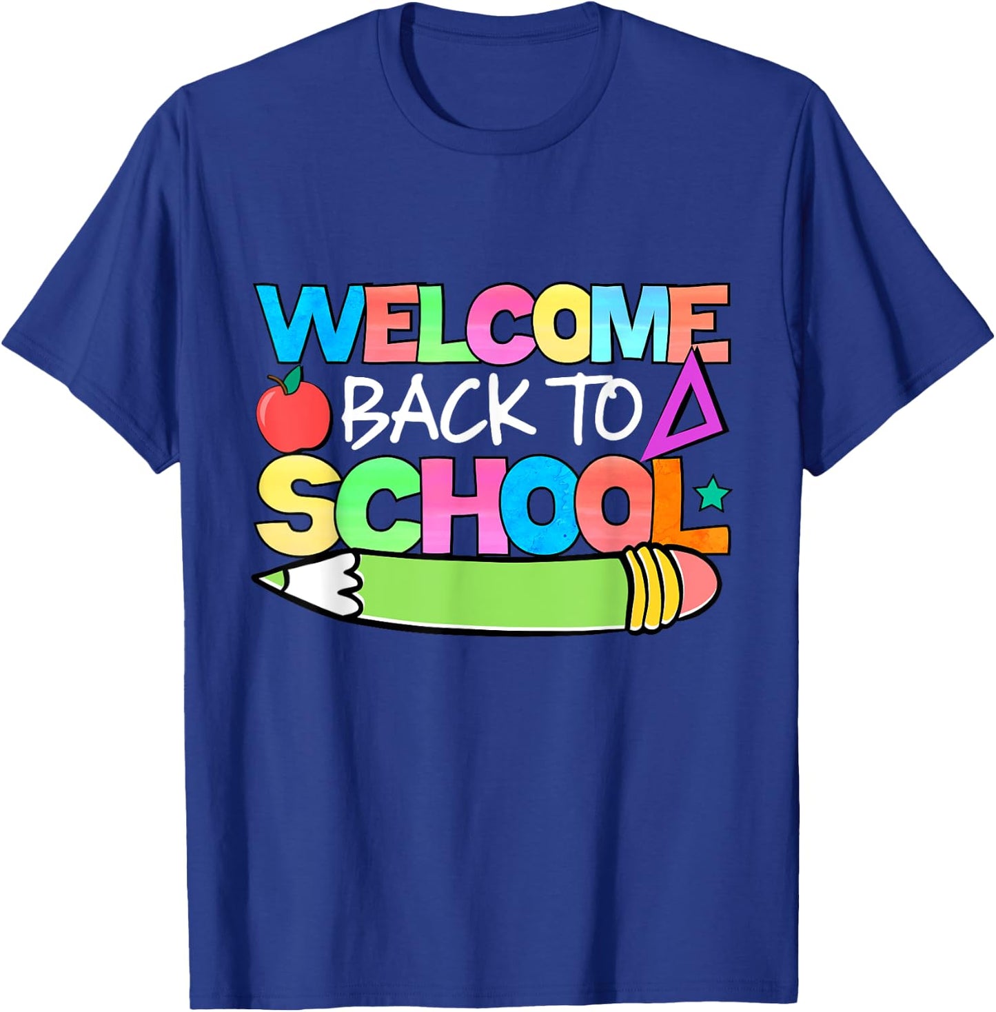 Welcome Back to School Fun First Day of School Vibes T-Shirt - T-Shirt | Royal