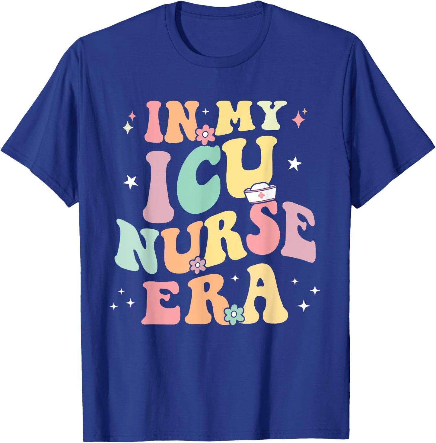 In My ICU Nurse Era Retro Nursing School Intensive Care Unit T-Shirt - T-Shirt | Royal