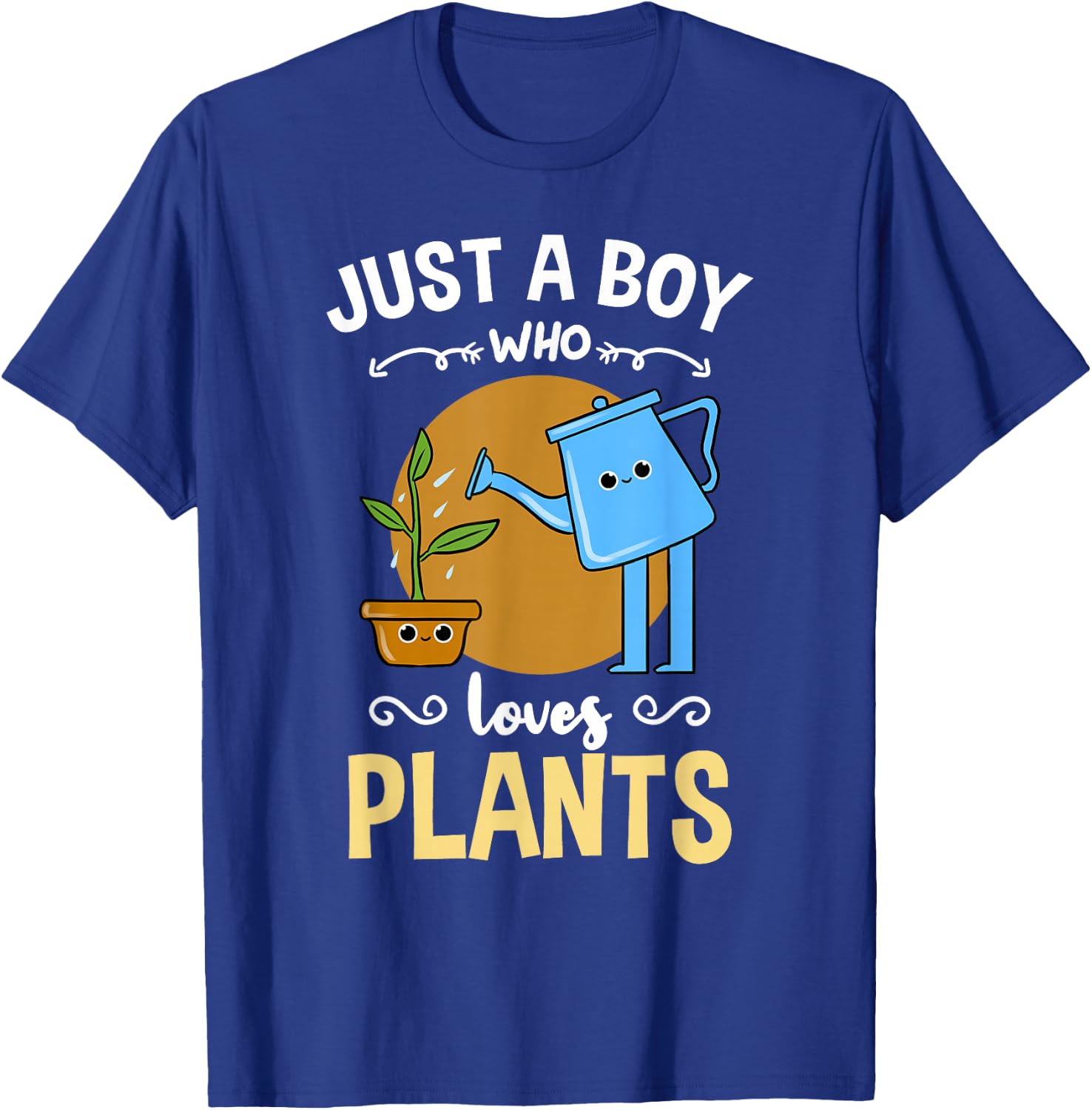 Just A Boy Who Loves Plants T-Shirt - T-Shirt | Royal