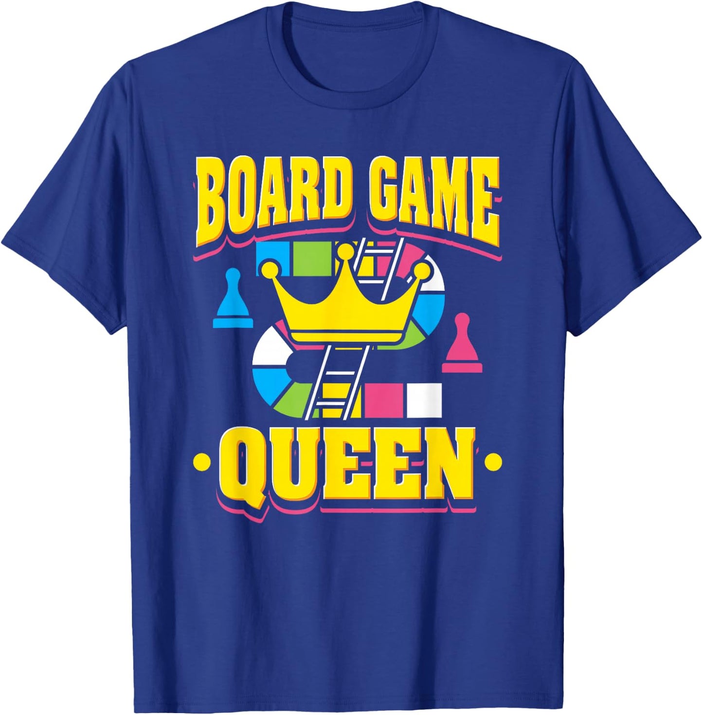 Funny Board Game Queen Design T-Shirt - T-Shirt | Royal