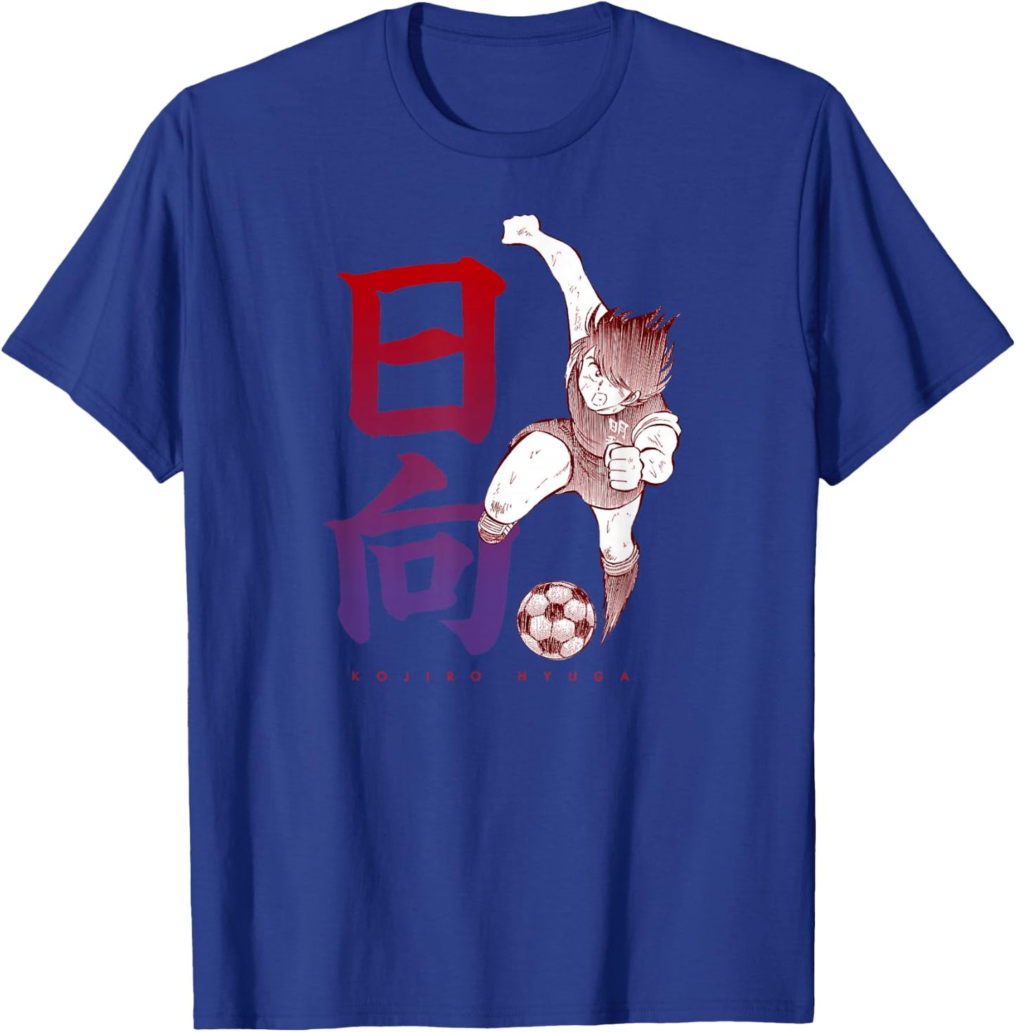 Captain Tsubasa Kojiro Hyuga (Kick) T-Shirt - T-Shirt | Royal