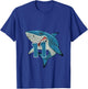 Kids 11 Year Old Shark Shirt 11th Birthday Shark Theme Party T-Shirt - T-Shirt | Royal