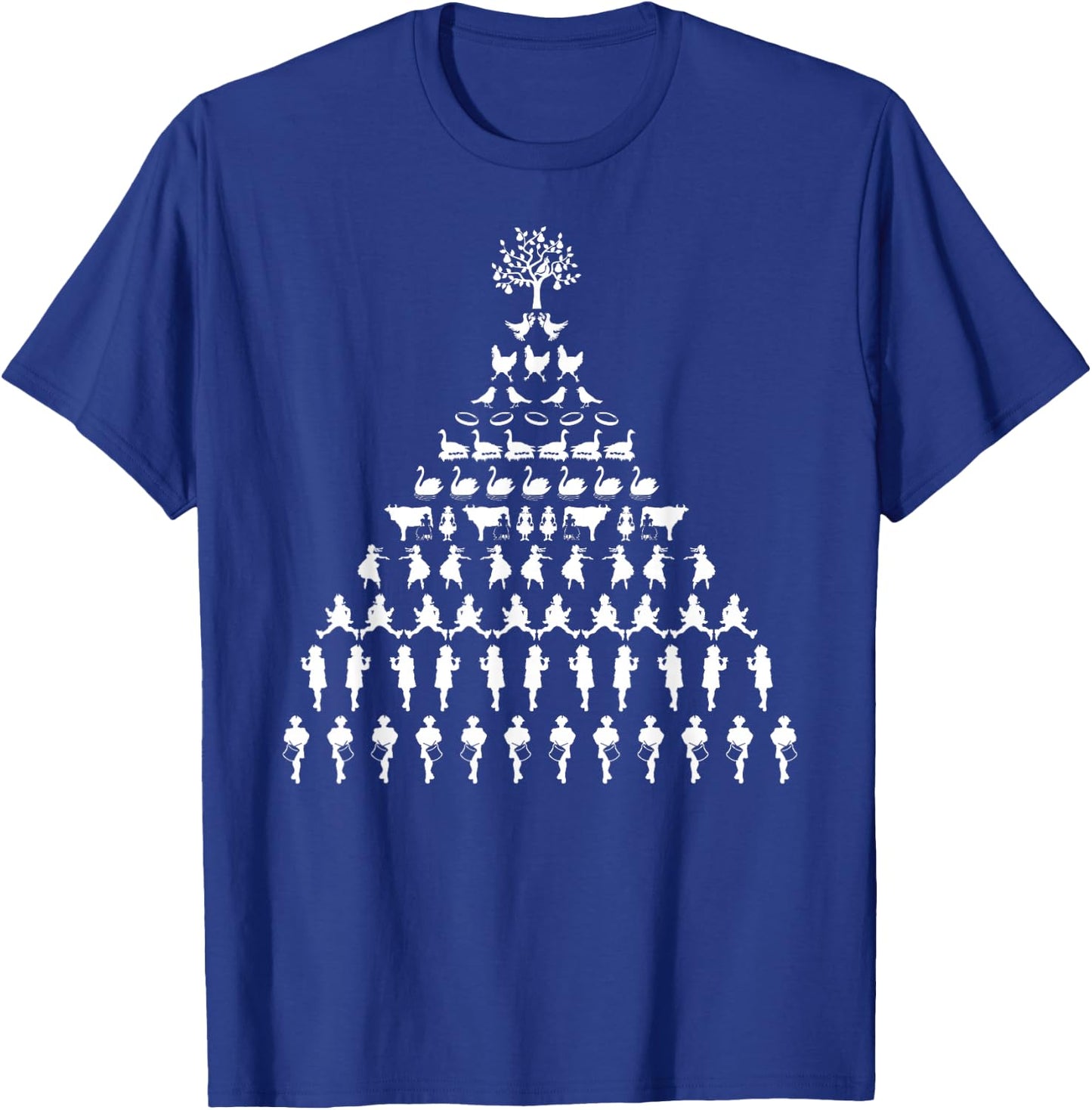 12 Days Of Christmas T-Shirt - T-Shirt | Royal