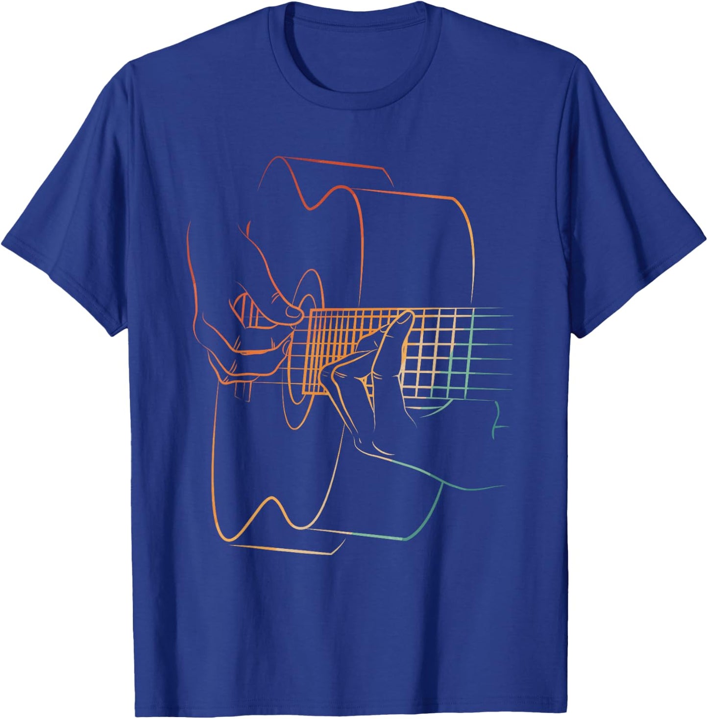 Cool Acoustic Guitar Women Acoustic Guitar Player T-Shirt - T-Shirt | Royal