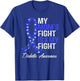 Diabetes Awareness Mom Fight Is My T1D Type 1 Mother Support T-Shirt - T-Shirt | Royal
