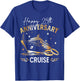 Happy 25th Anniversary Cruise Wedding Matching Gifts T-Shirt - T-Shirt | Royal