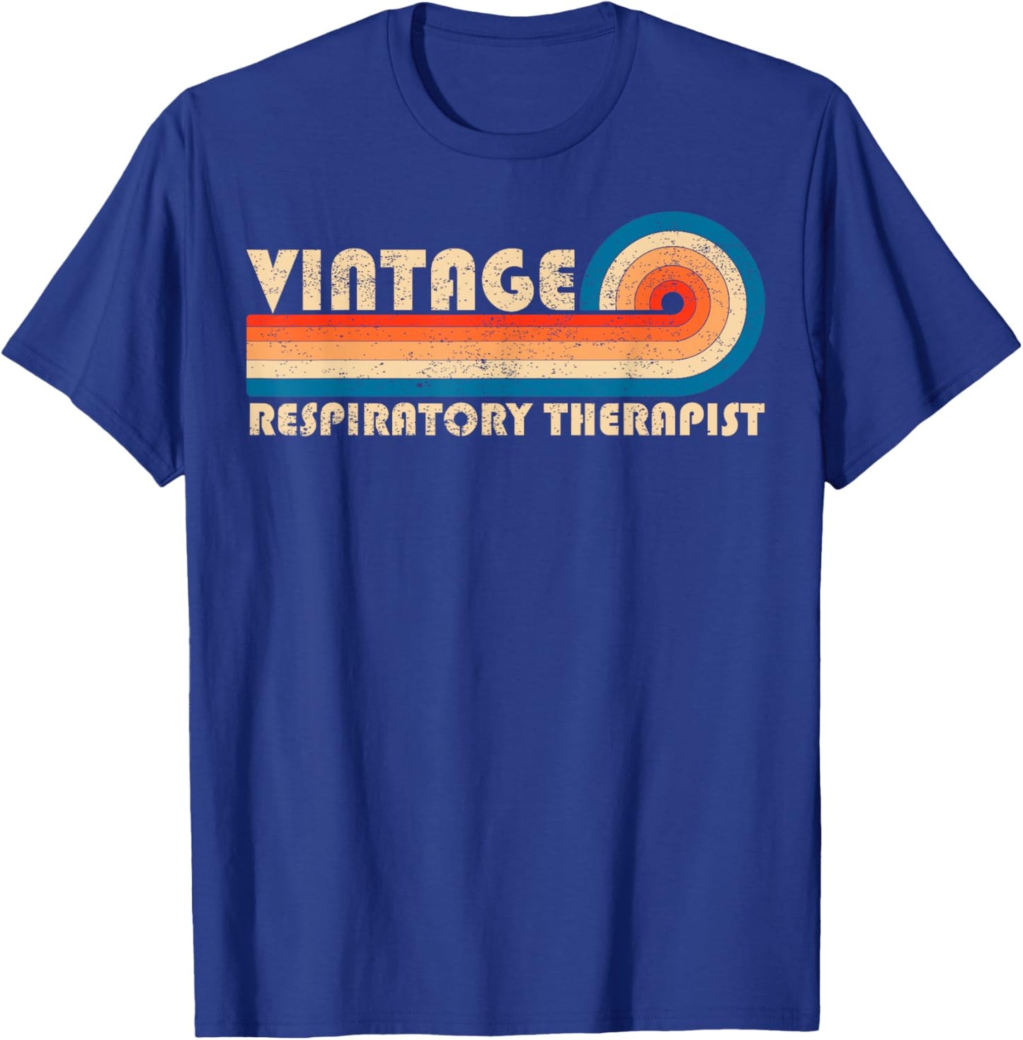 Vintage Respiratory Therapist Job Title Birthday Idea T-Shirt - T-Shirt | Royal