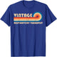 Vintage Respiratory Therapist Job Title Birthday Idea T-Shirt - T-Shirt | Royal