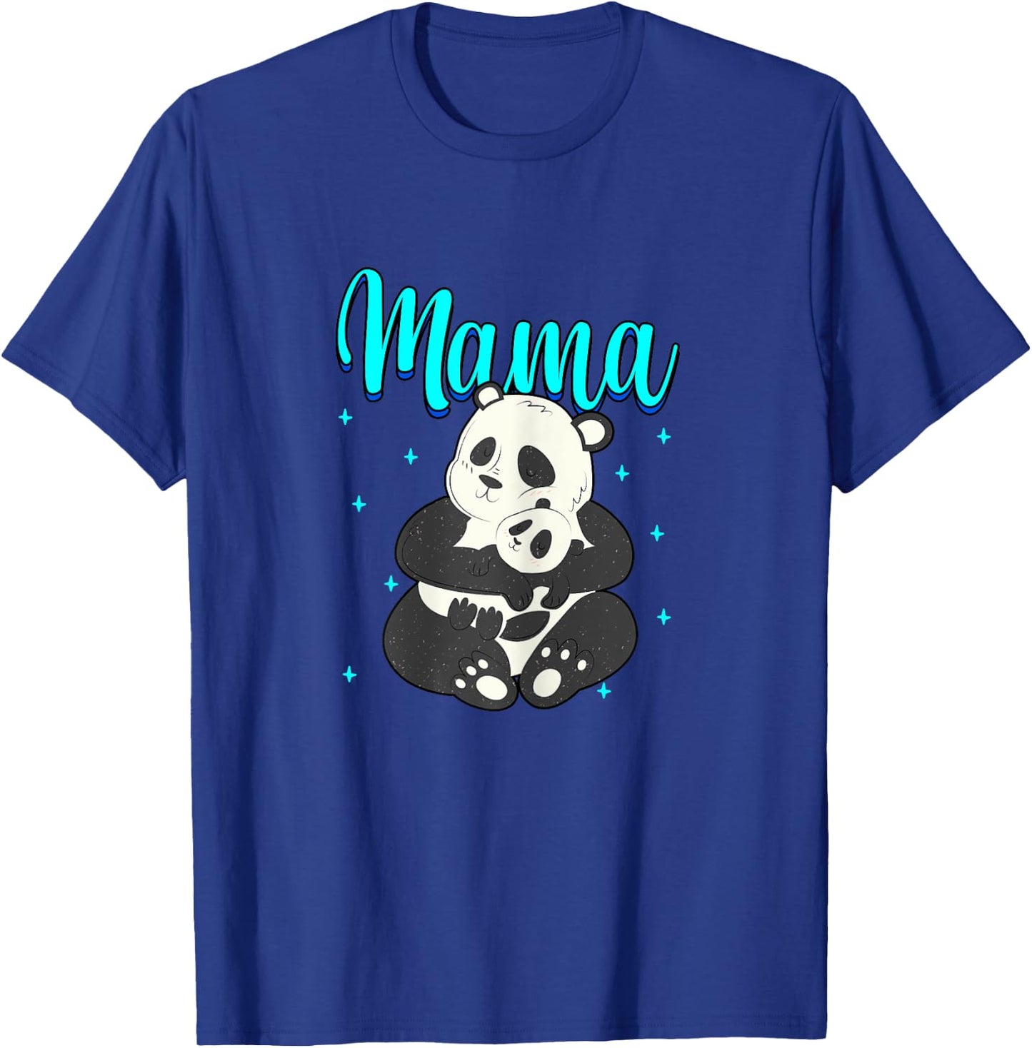 Mama Panda Bear Mama Mom Women Mothers Day T-Shirt - T-Shirt | Royal