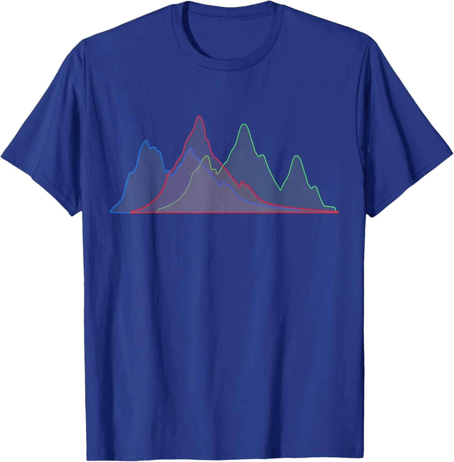 Histogram Photography T-Shirt - T-Shirt | Royal