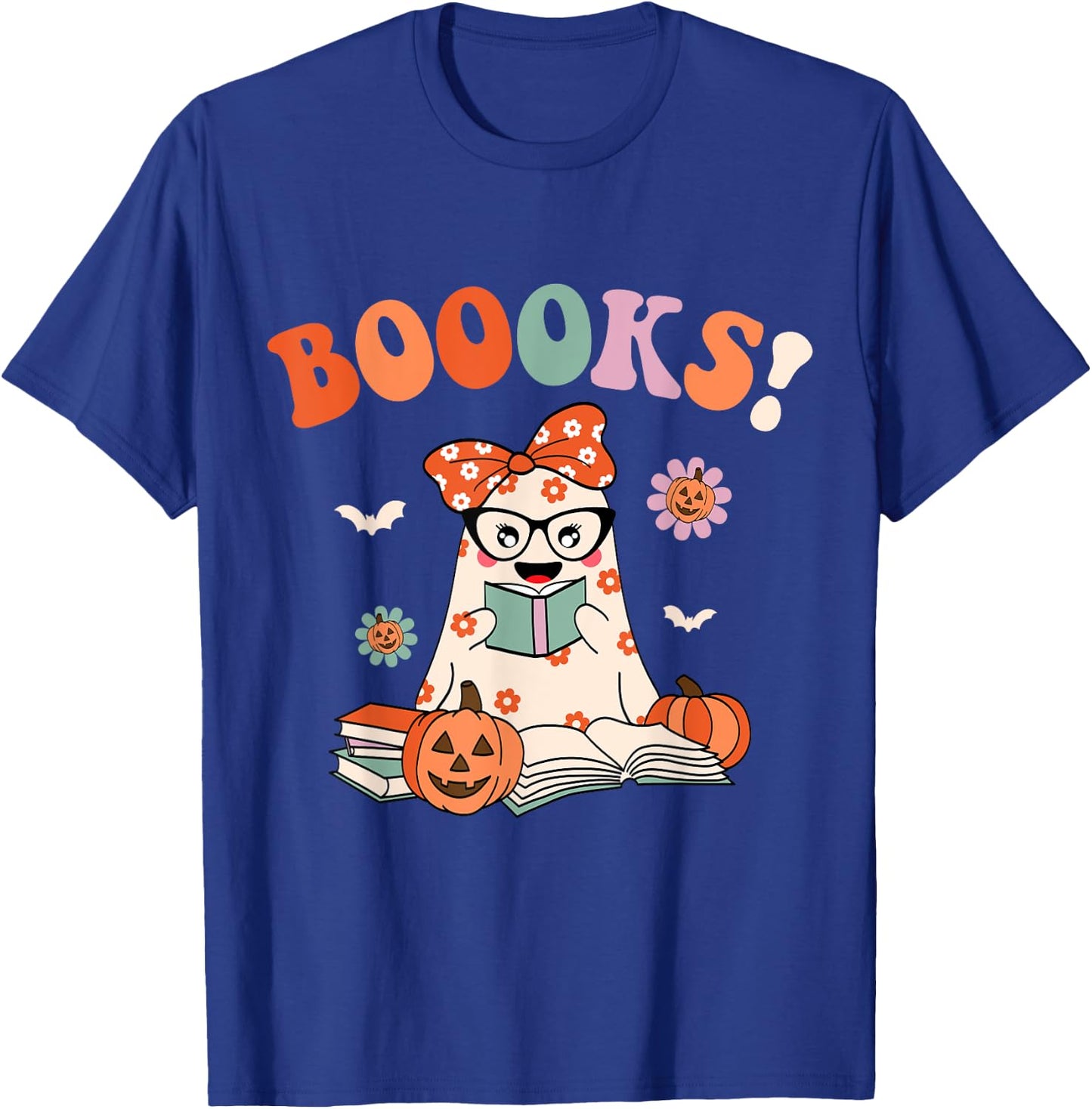 Read More Books Spooky Teacher Cute Halloween Women Men T-Shirt - T-Shirt | Royal