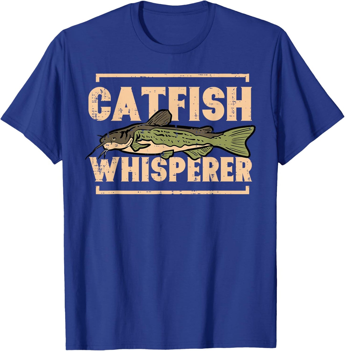 Fishing Catfish Whisperer Funny Fish Lover Men Women Kids T-Shirt - T-Shirt | Royal