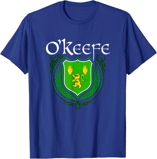 O'Keefe Surname Irish Clan Tartan Badge Ireland T-Shirt - T-Shirt | Royal