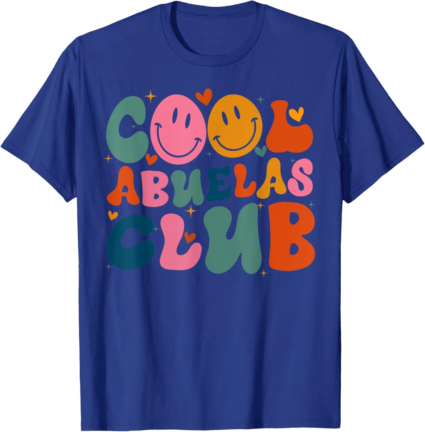 Cool Abuelas Club Groovy Retro Mother's Day New Grandma T-Shirt - T-Shirt | Royal