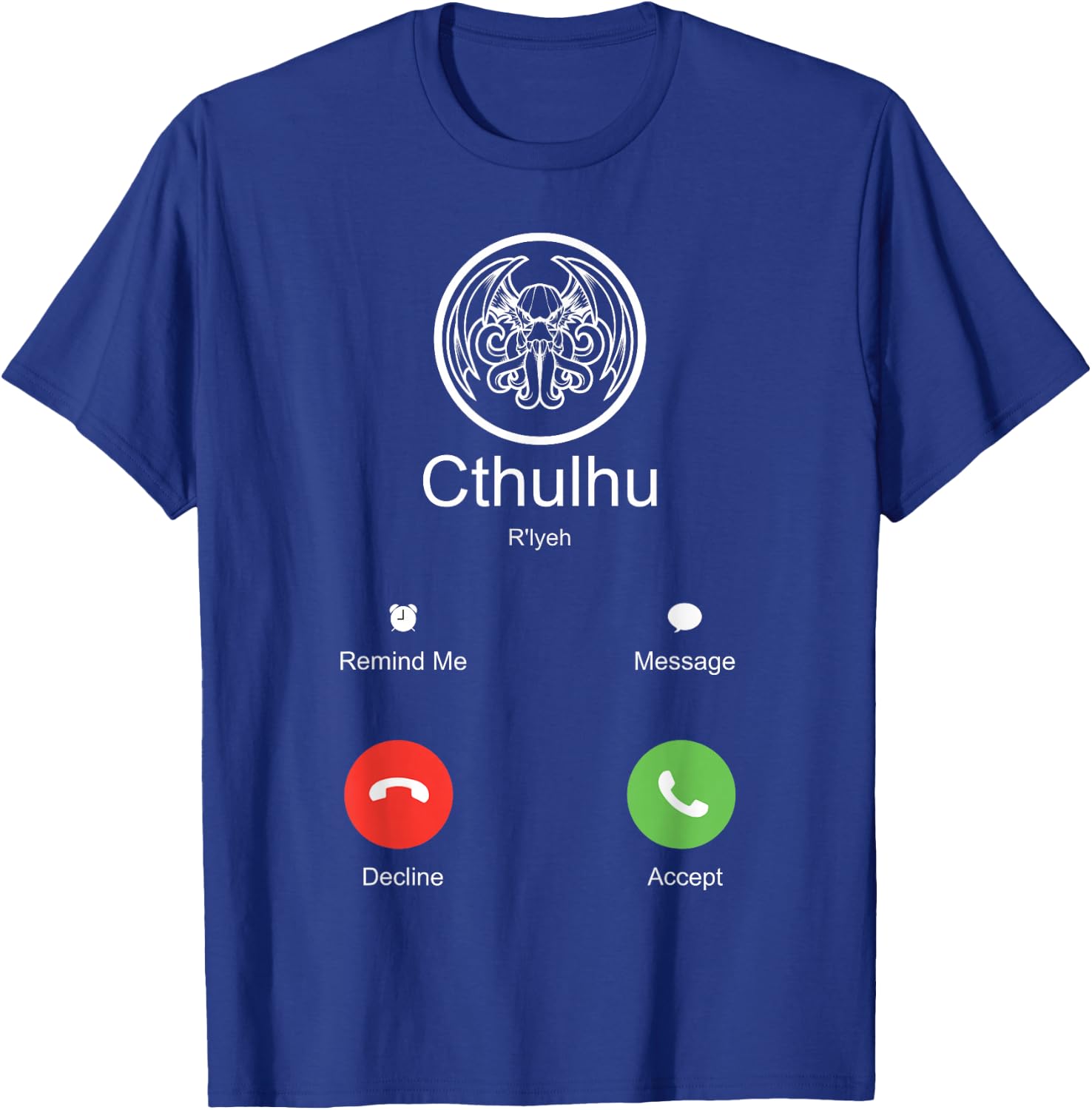 Death Call of Cthulhu Monster Mythos Goth Cthulhu T-Shirt - T-Shirt | Royal