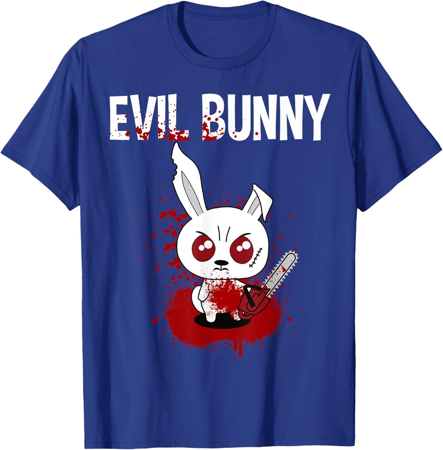 Funny - Evil Bunny T-Shirt - T-Shirt | Royal