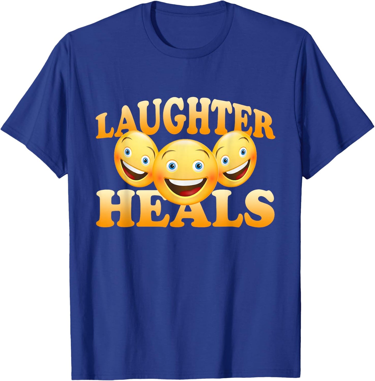 Laughter Heals Laughter Meditation Laughter Yoga Laughing T-Shirt - T-Shirt | Royal