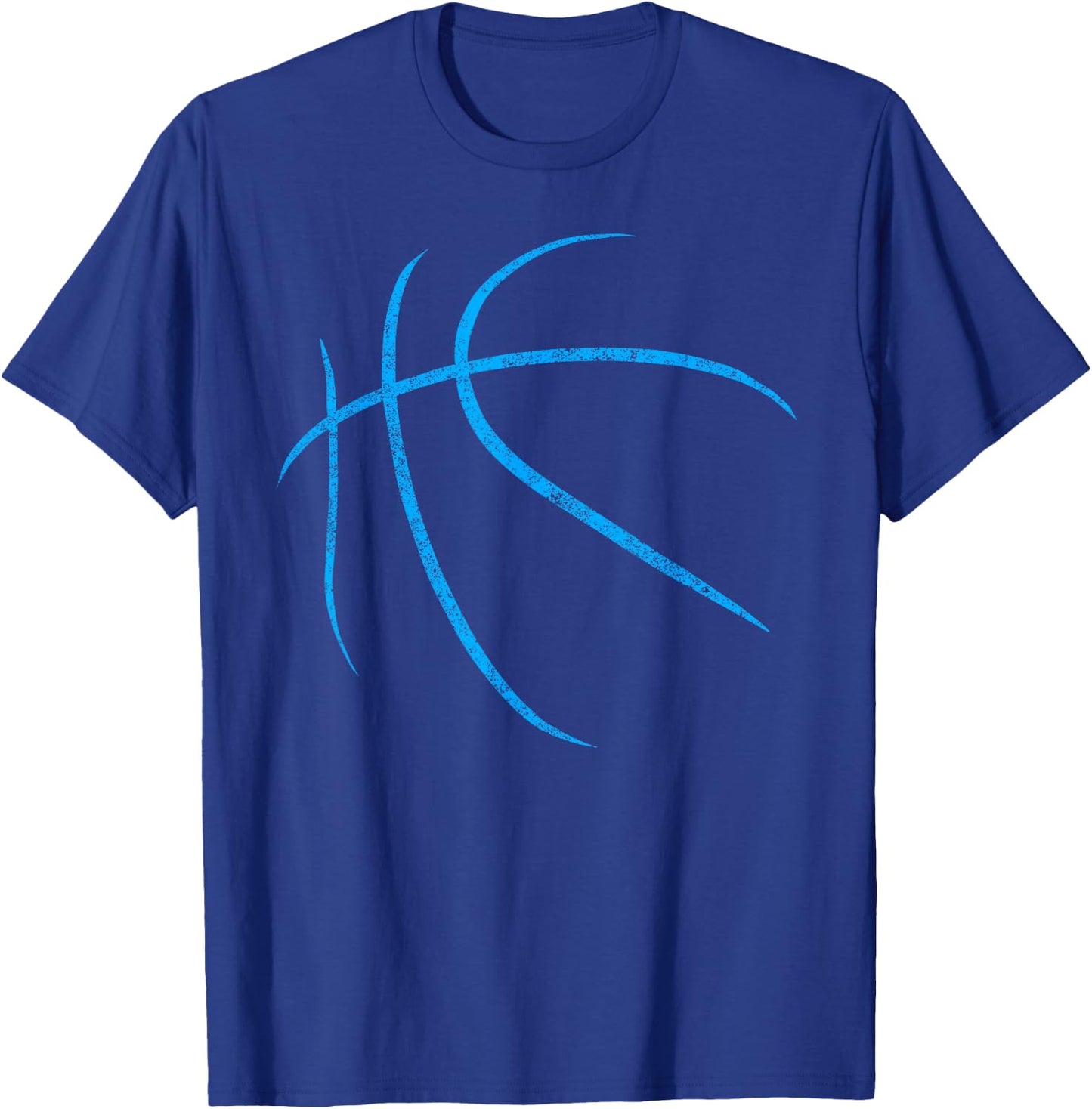 Blue basketball ball minimalist sports T-Shirt - T-Shirt | Royal