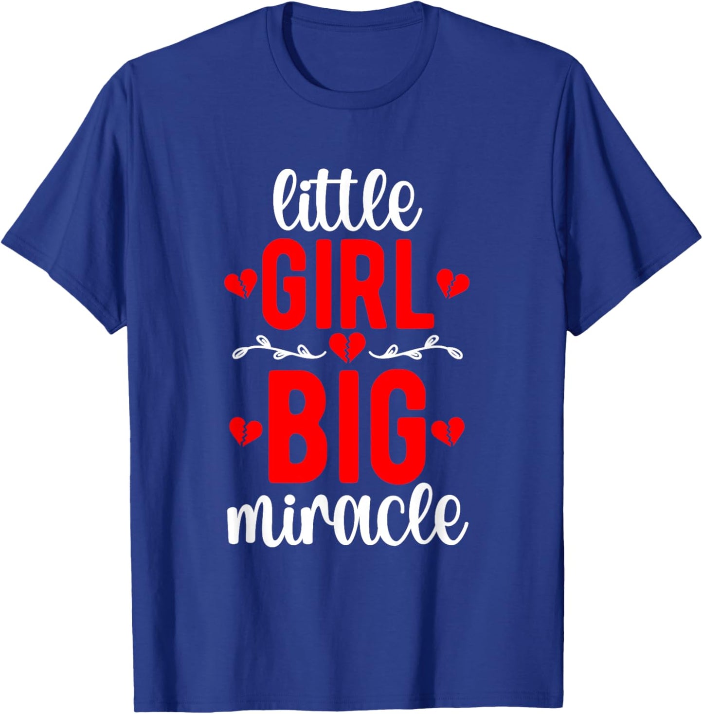 Little Girl CHD Warrior Congenital Heart Disease T-Shirt - T-Shirt | Royal