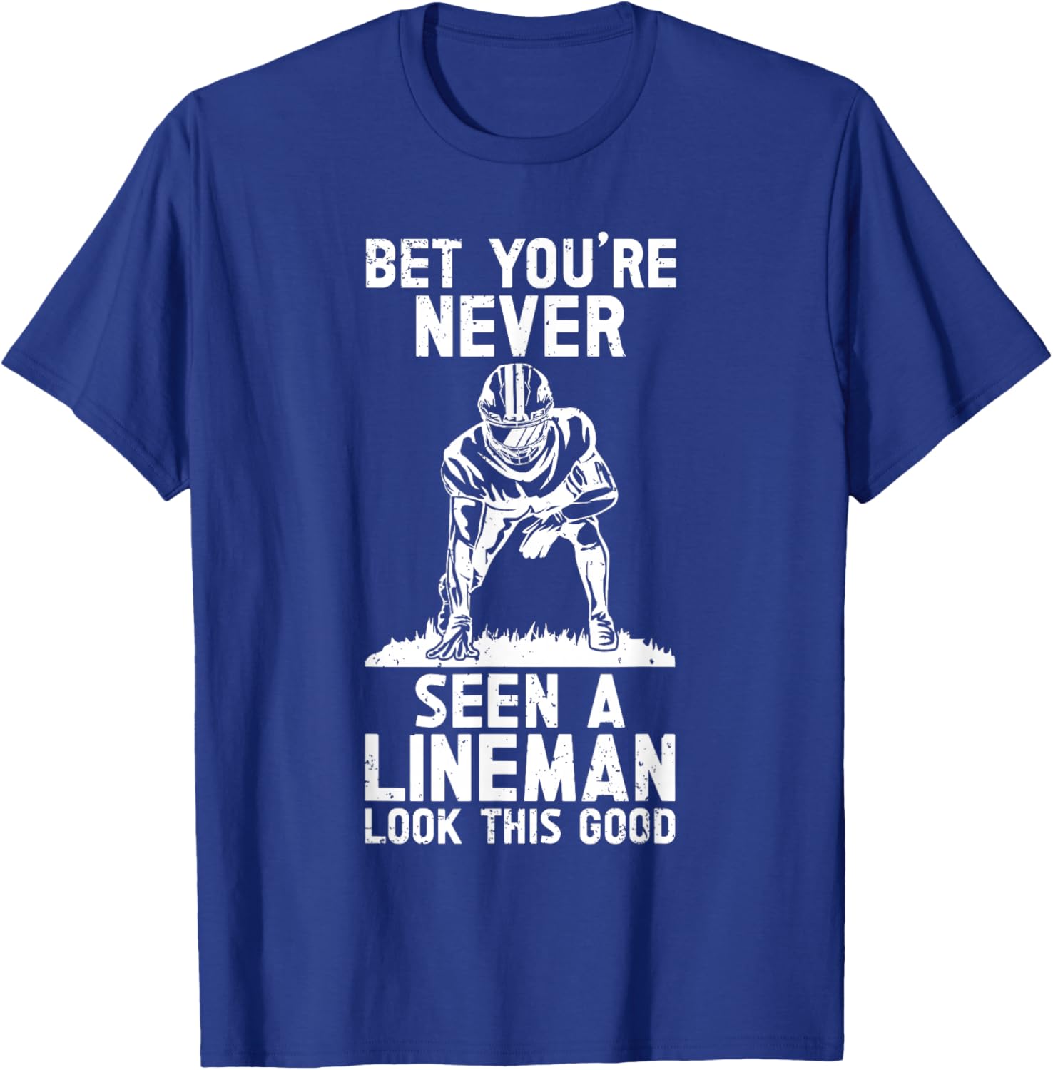Defensive Lineman Football Player Position Quarterbacks T-Shirt - T-Shirt | Royal