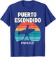 PUERTO ESCONDIDO Mexico Surf Retro Sunset Surfing Vacation T-Shirt - T-Shirt | Royal