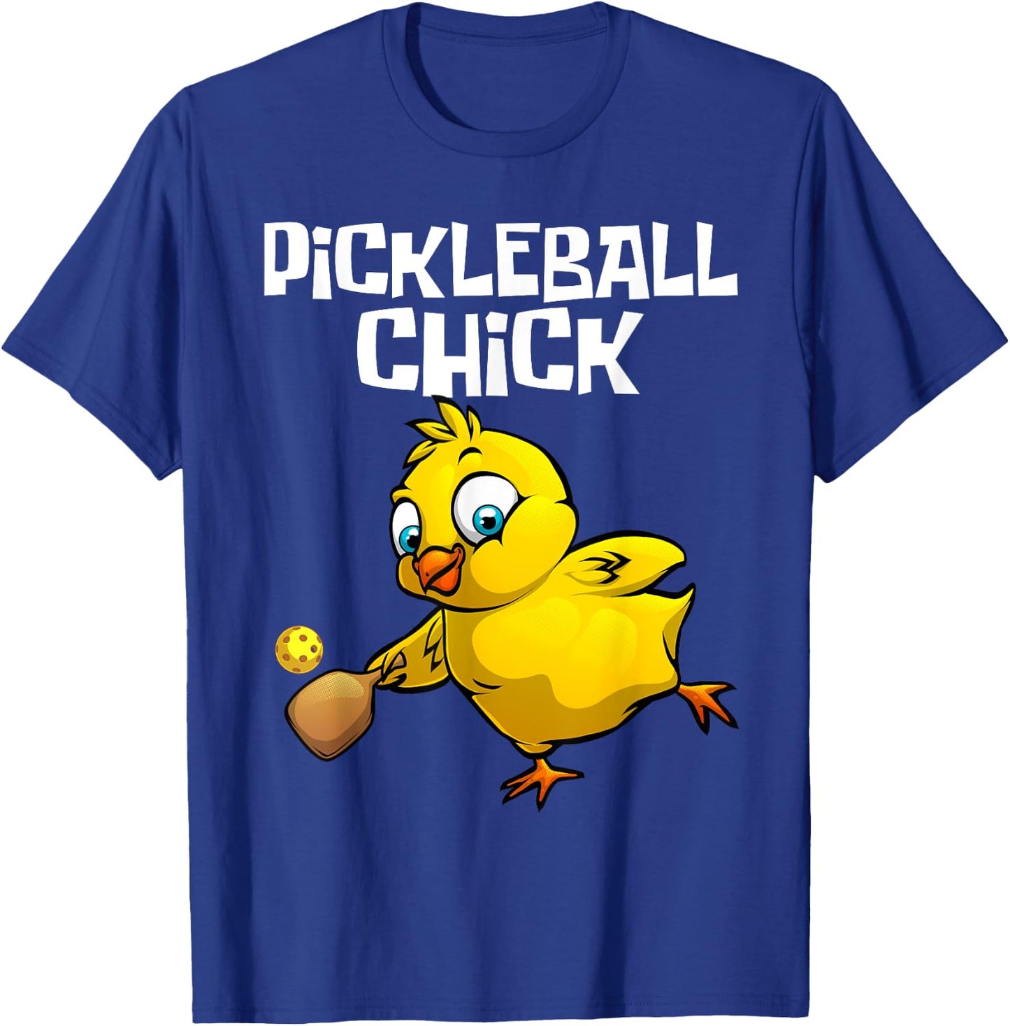 Funny Pickleball Girls Chick Pickle Ball Sports T-Shirt - T-Shirt | Royal