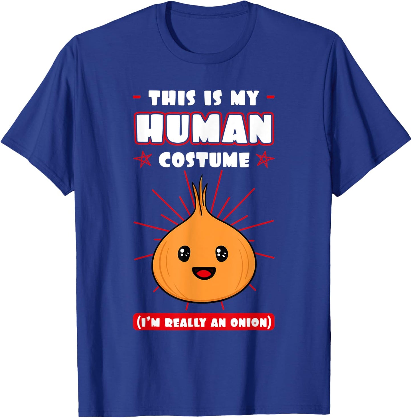 Onion Human Costume Bulb Shallot Lover Vegeterian Farmer T-Shirt - T-Shirt | Royal