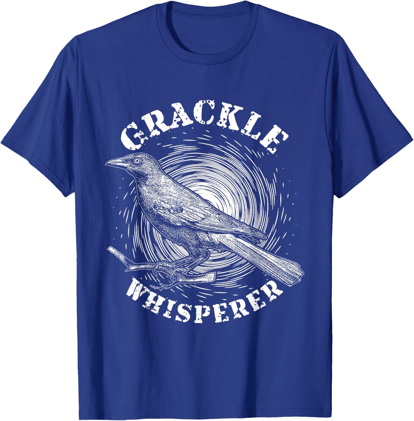 Blackbird Grackle Whisperer Design for Birdwatcher T-Shirt - T-Shirt | Royal
