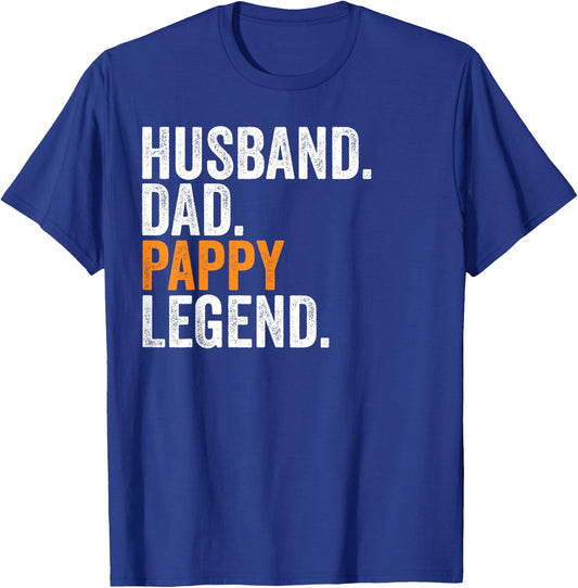 Husband Dad Pappy Legend Funny Occupation Office T-Shirt - T-Shirt | Royal
