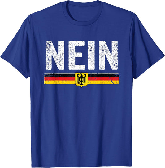 Oktoberfest Nein Shirt Vintage Germany Flag T-Shirt - T-Shirt | Royal