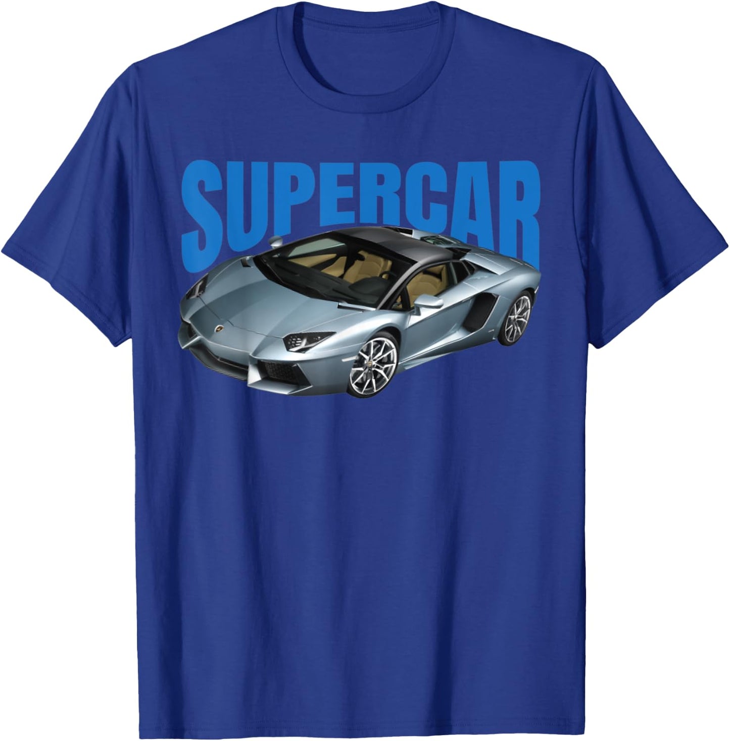 Supercar, sports car, muscle car and race car T-Shirt - T-Shirt | Royal
