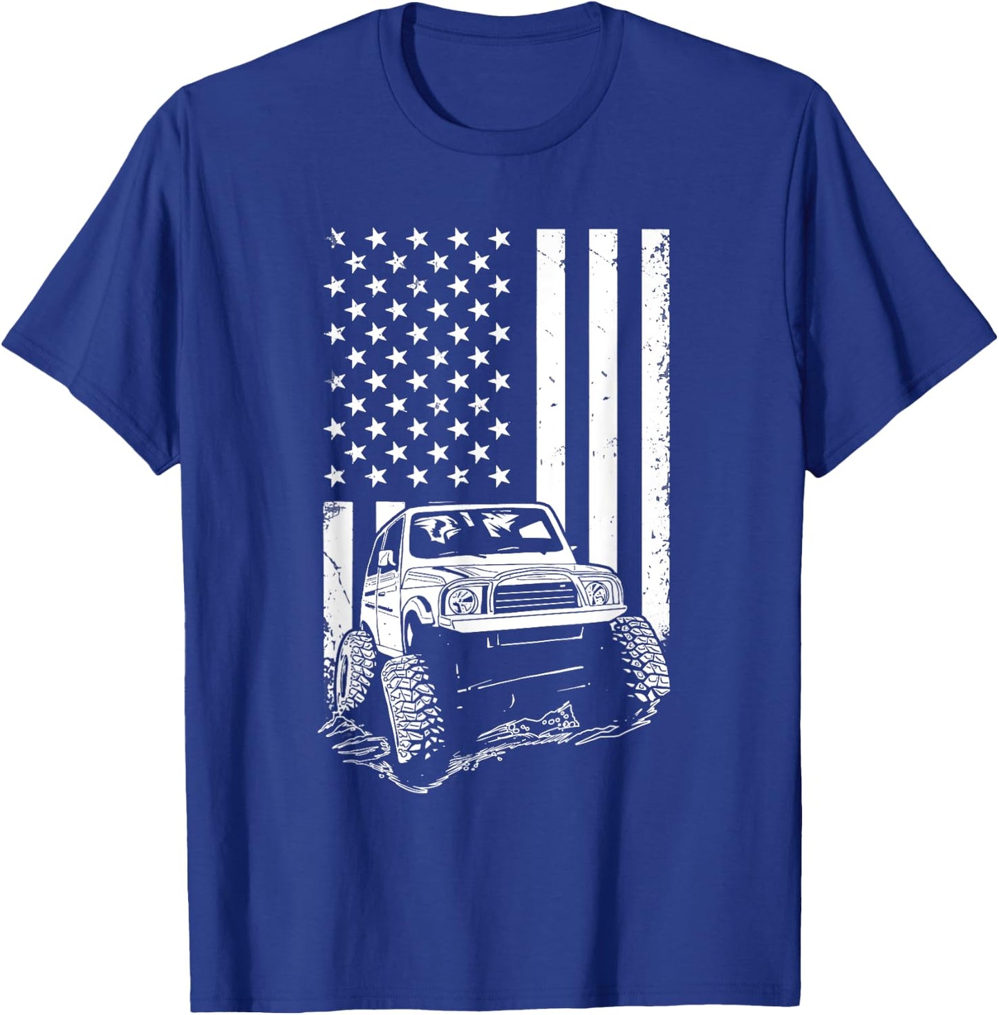 Off Road Vehicle American Flag Apparel Off Roader Men T-Shirt - T-Shirt | Royal