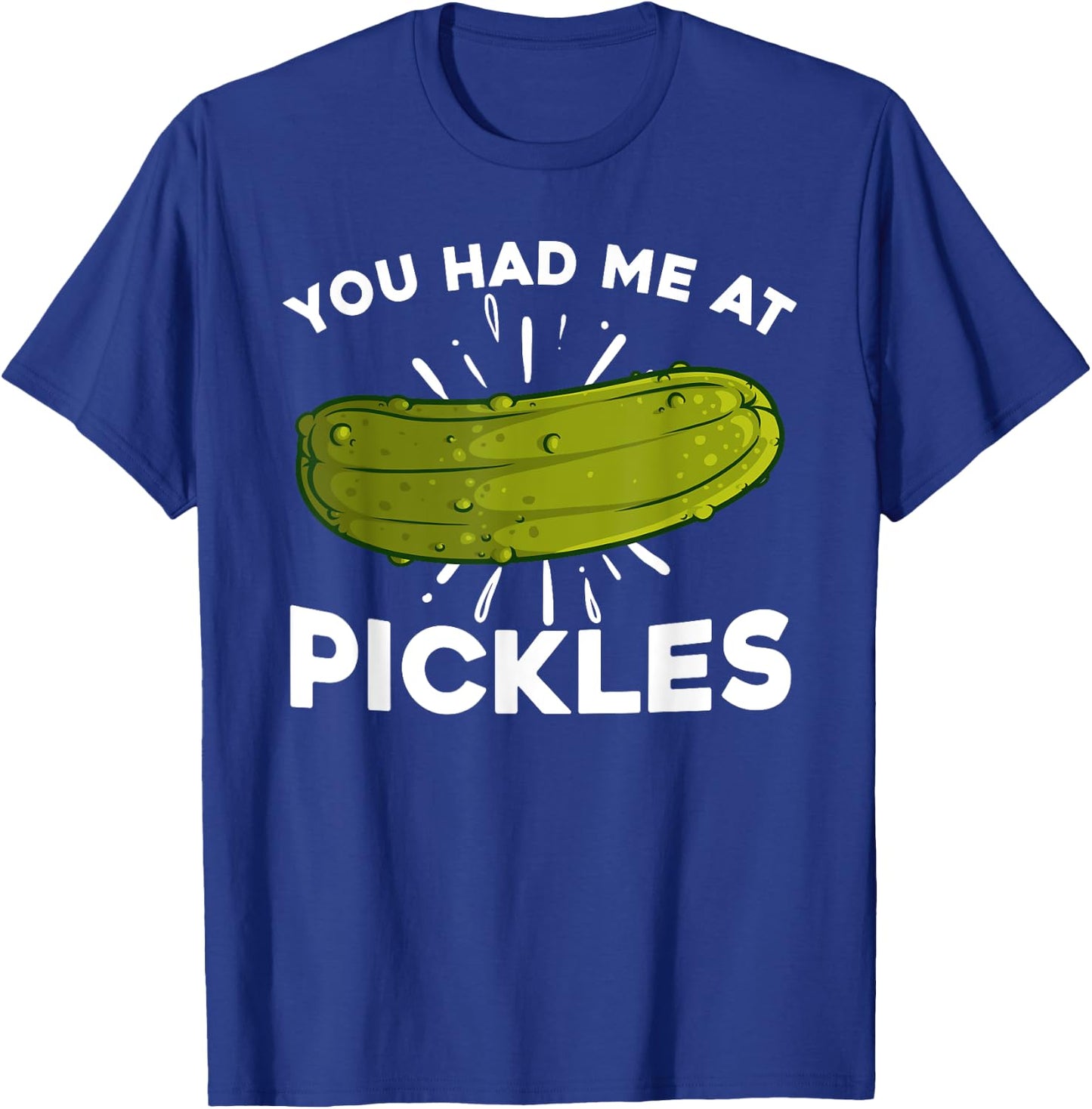 Cool Pickle Art Women Kids Pickled Cucumber Lovers T-Shirt - T-Shirt | Royal