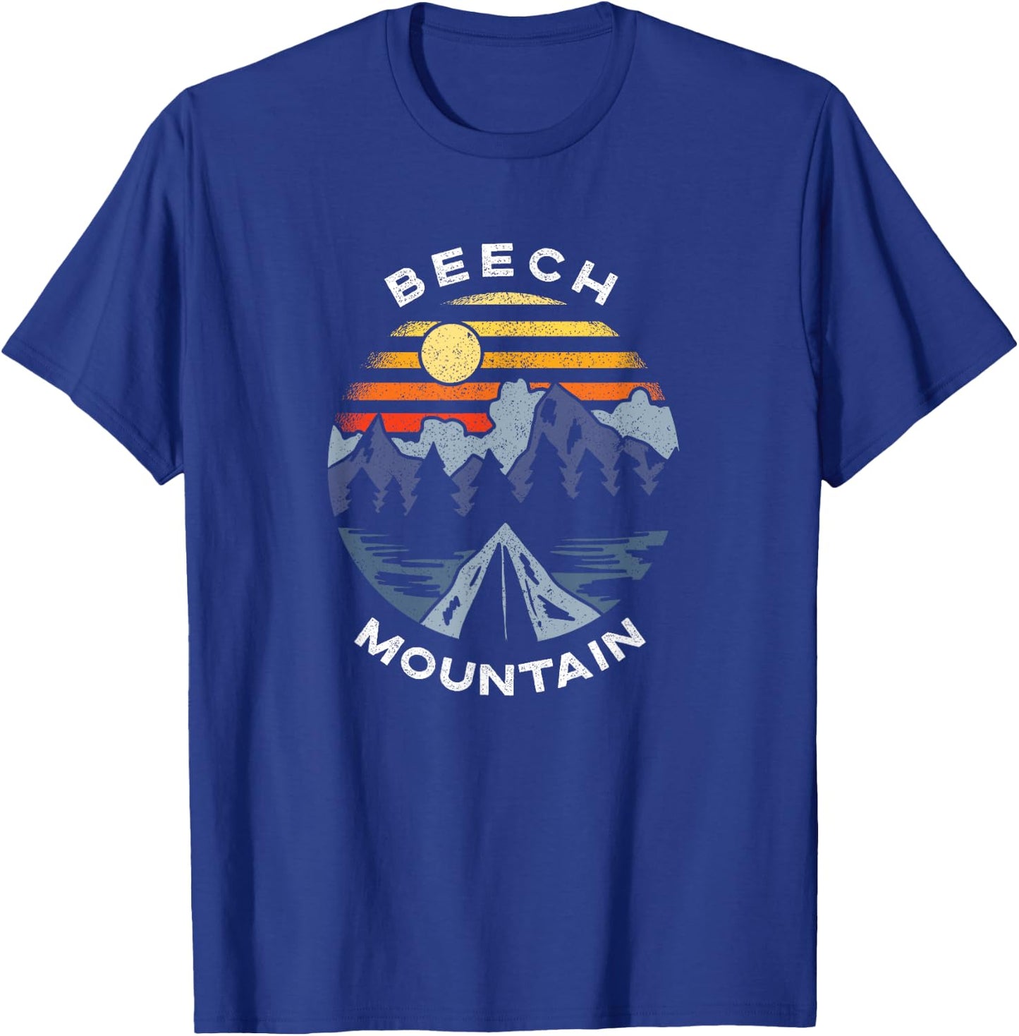 Beech Mountain North Carolina Mountains Vacation Souvenir T-Shirt - T-Shirt | Royal