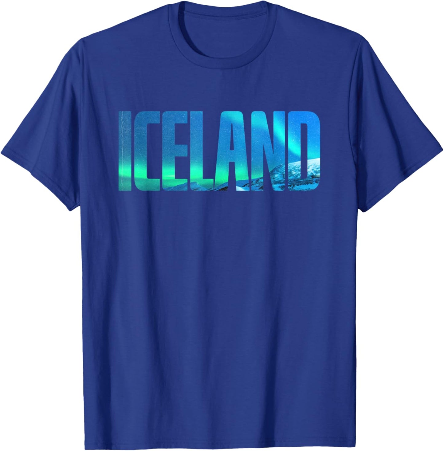 Icelandic Lights Reykjavik Vacations Iceland T-Shirt - T-Shirt | Royal